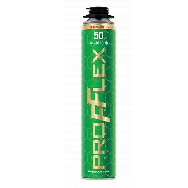 Пена монтажная PROFFLEX PRO GREEN зимняя 750 мл- nav