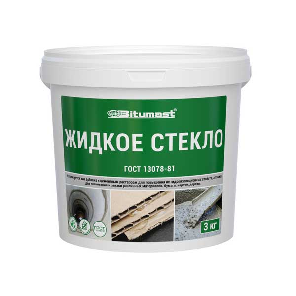 Добавка жидкое стекло Bitumast натриевое