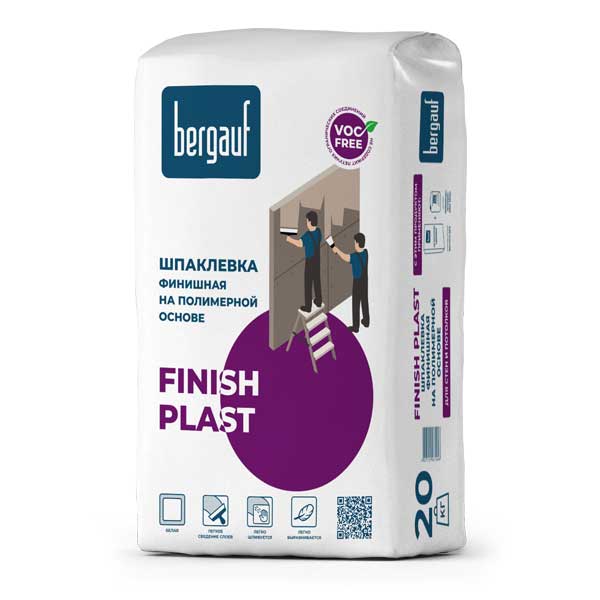Полимерная шпаклевка Бергауф Finish Plast 20 кг-0