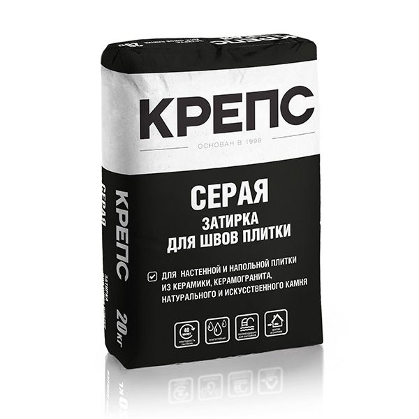 Затирка для швов Крепс серая,