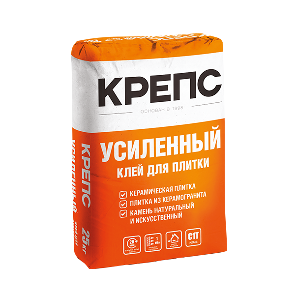 Клей для плитки Крепс Усиленный