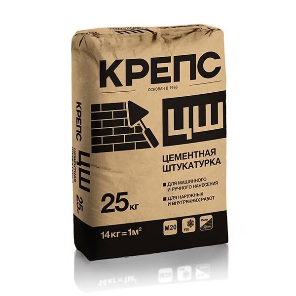 Штукатурка цементная Крепс ЦШ 25