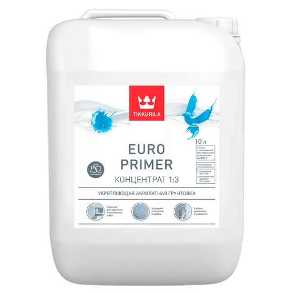 Укрепляющая акрилатная грунтовка Tikkurila Euro