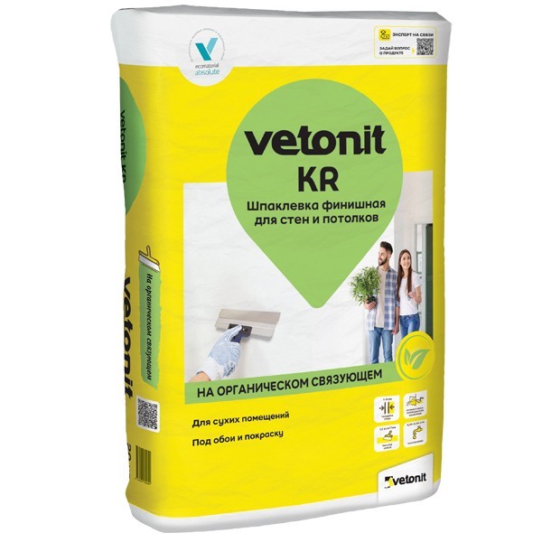 Шпатлёвка финишная Weber.Vetonit КR 20