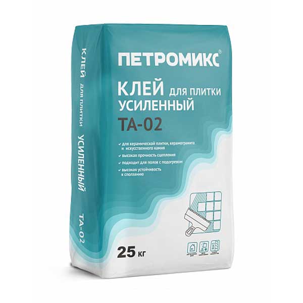 Клей для плитки усиленный Петромикс