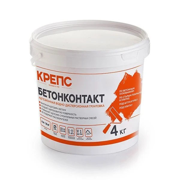 Грунтовка КРЕПС Бетонконтакт (4 кг)