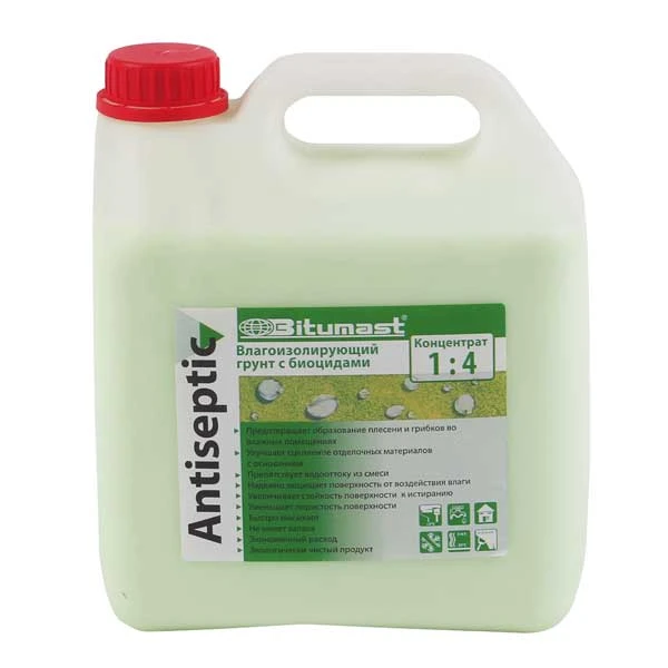 Грунтовка Bitumast Antiseptic концентрат (3 л)- nav