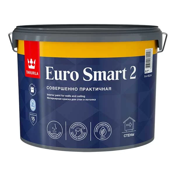 Краска водно-дисперсионная интерьерная Tikkurila/Tikkivala Euro